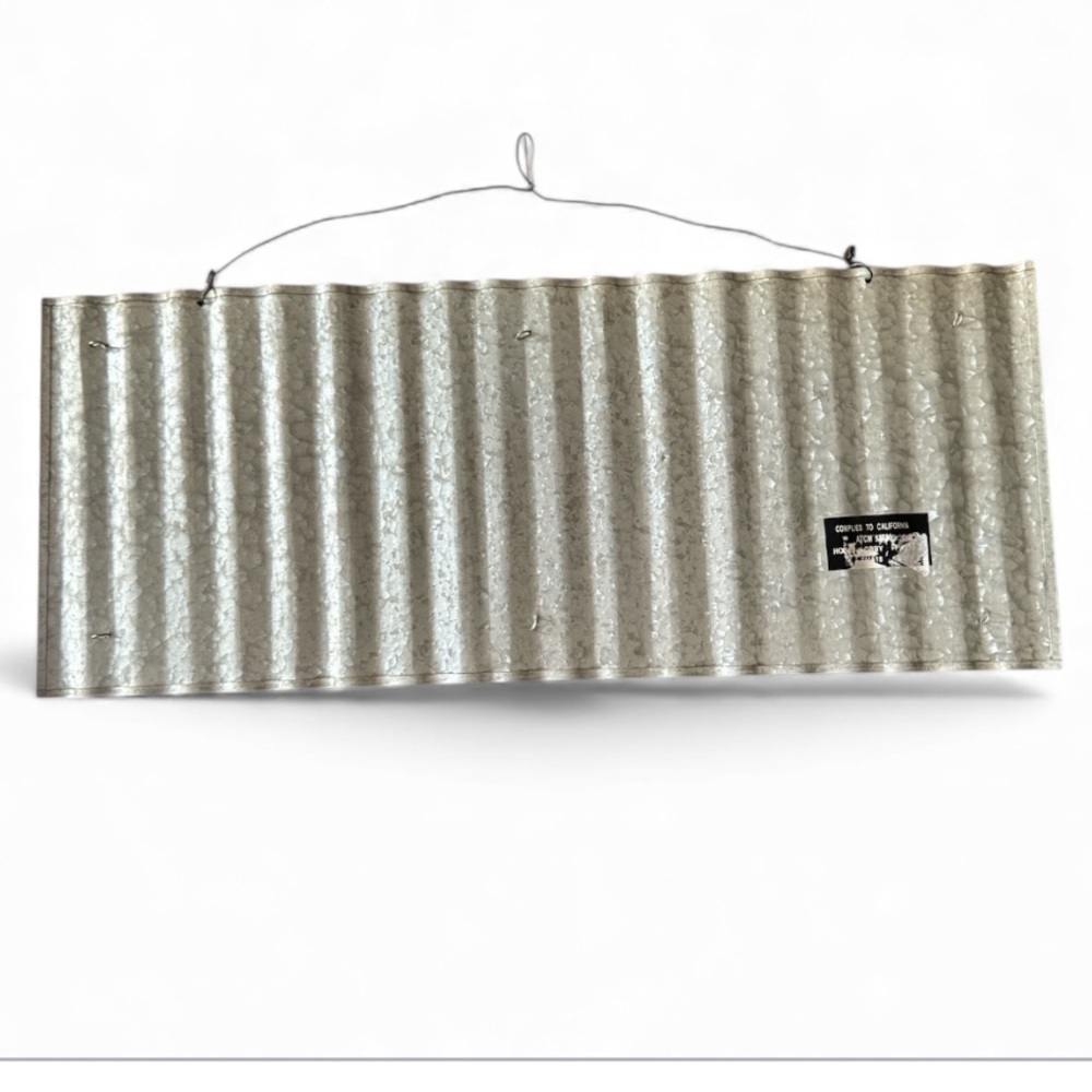 Galvinized Metal & Wood Rustic Brown and Silver 'HOME' Wall Decor NWOT - Picture 8 of 9